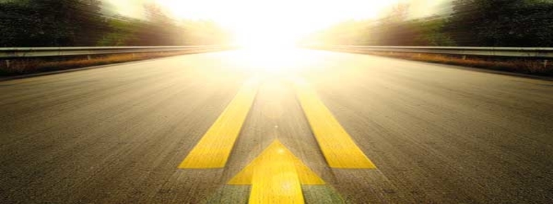 road with arrow