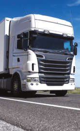 Truck on a road