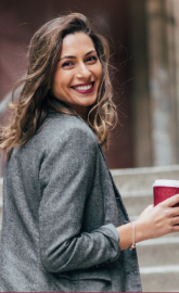 woman smiling