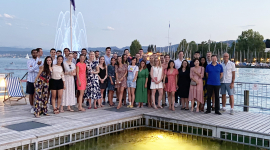 People in a group