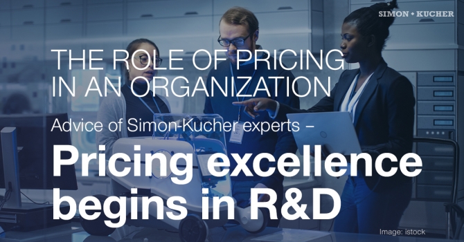 Pricing excellence begins in R&D