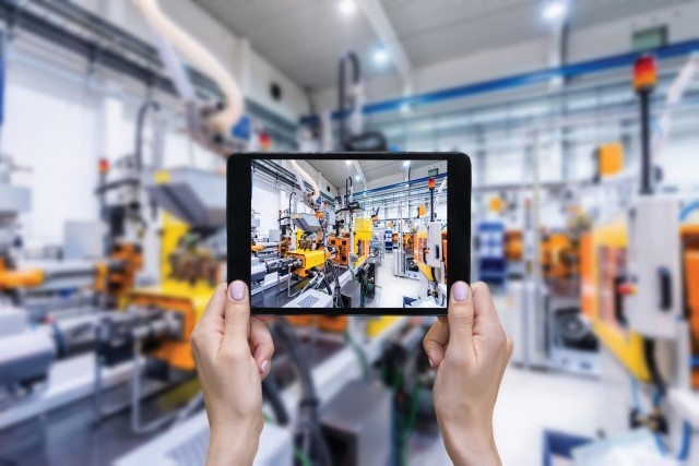 Topline growth through servitisation: Filming a manufacturing scene using a tablet