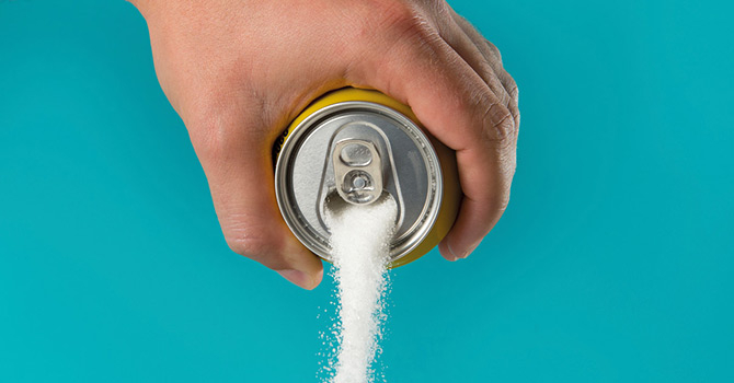 sugar coming from soda cane