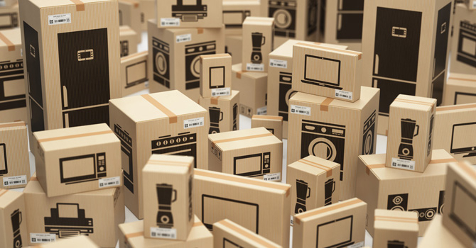 Packages with different Consumer Goods