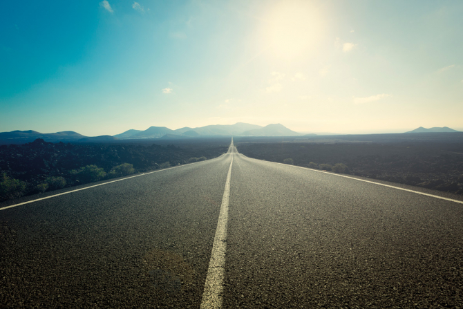 Road in the countryside