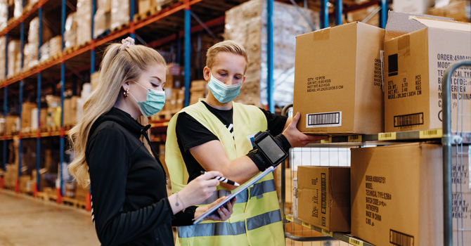 Women in a warehouse