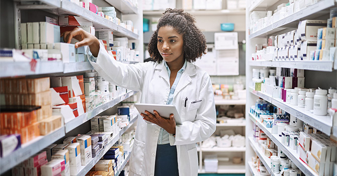 Pharmacist looking for a medication