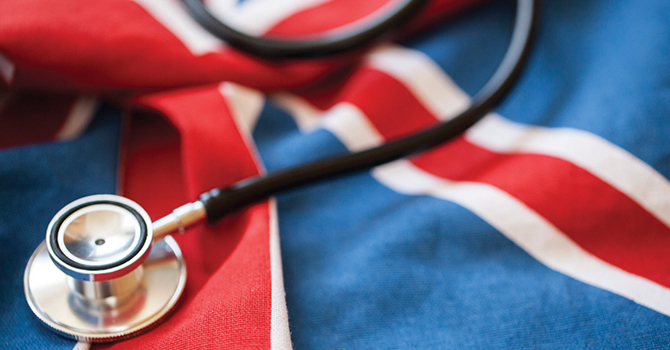 UK flag medical