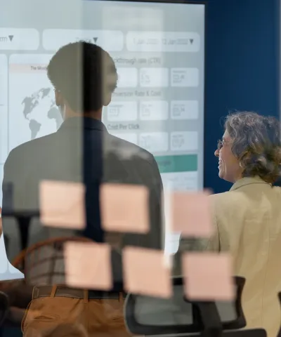 team analyzing the commercial insights