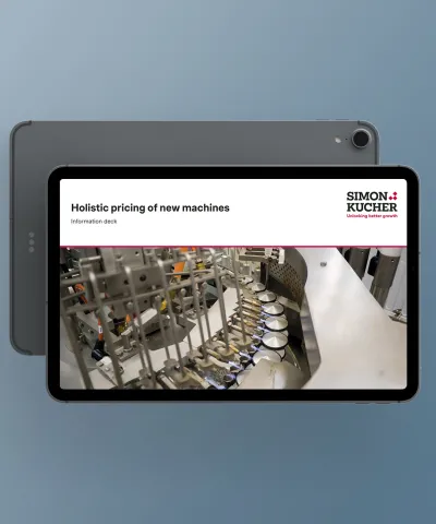 Holistic pricing of new machines
