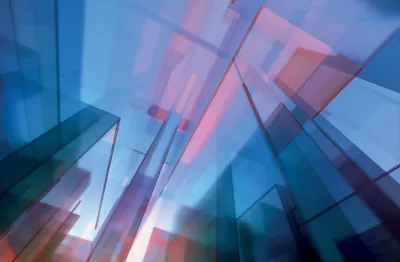 Lessons from the 2024 Value Creation Study; Image of abstract blocks of blue and pink