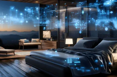 AI visualization of hotel room