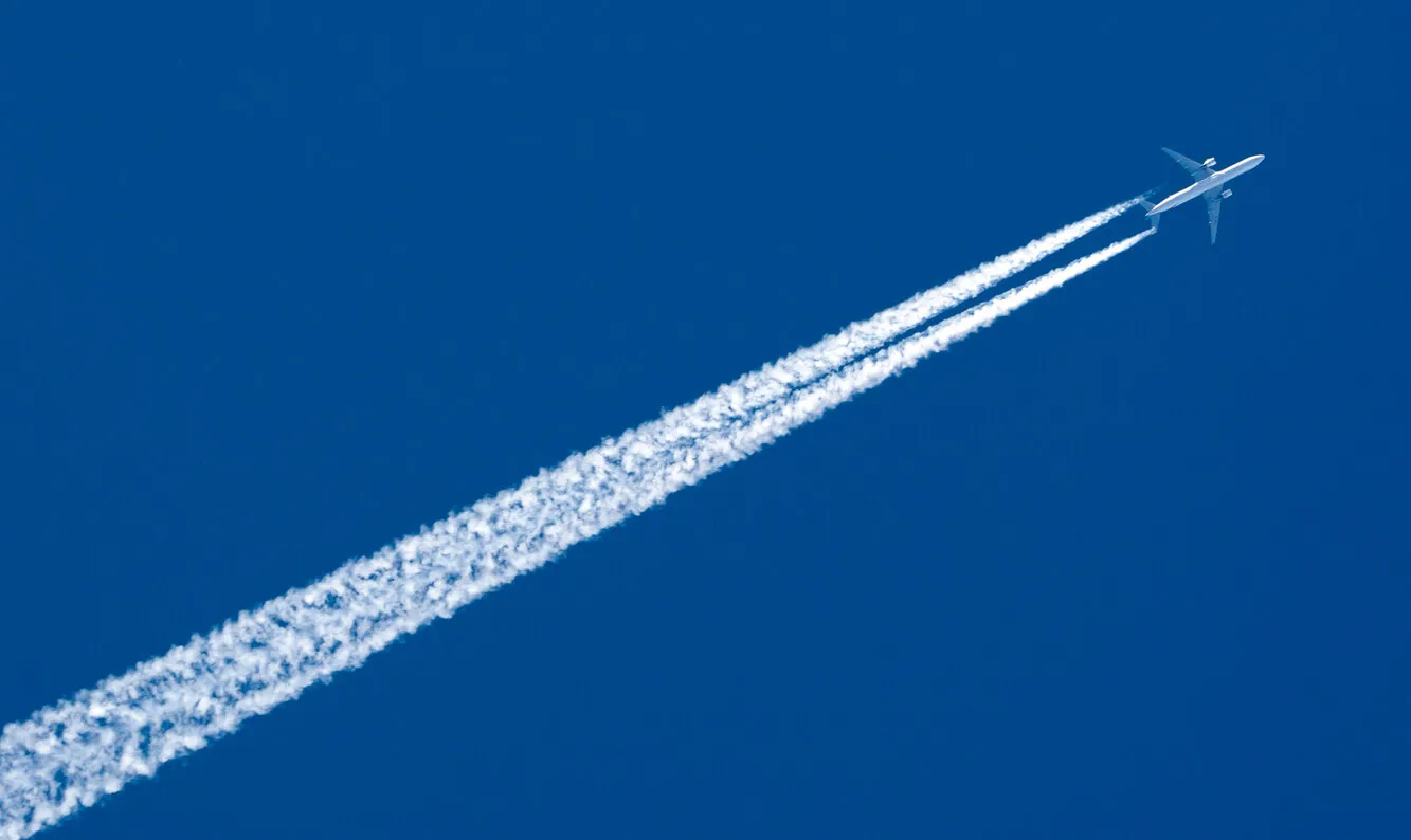 Plane flying